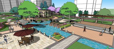 精品游園景觀廣場(chǎng)公園景觀SU模型設(shè)計(jì)素材與植物景觀模型大全